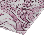 Planche À Découper Feuillage baroque orné rose (Coin)