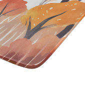 Planche À Découper Feuillage d'automne forêt aquarelle feuilles (Coin)
