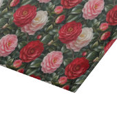 Planche À Découper Feuillage de camélia de luxe en fleurs (Coin)