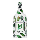 Planche À Découper Feuillage vert Nature botanique Personnalisée (Devant)