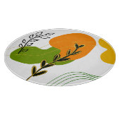 Planche À Découper Feuille botanique Abstraite (Coin)