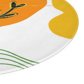 Planche À Découper Feuille botanique Abstraite (Coin)