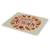 Planche À Découper feuille classique et automne heureux (Coin)