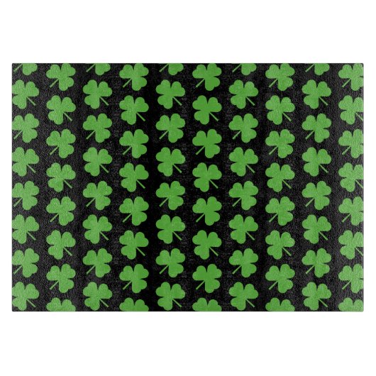 Planche À Découper Feuille de trèfle vert (Devant)