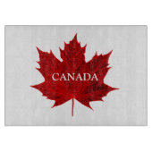 Planche À Découper Feuille d'érable rouge du Canada/personnalisable (Devant)
