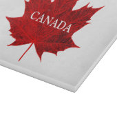 Planche À Découper Feuille d'érable rouge du Canada/personnalisable (Coin)