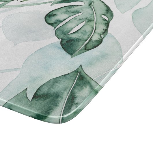 Planche À Découper Feuille fractionnée de palme tropicale (Coin)