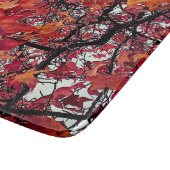 Planche À Découper Feuille rouge et orange (Coin)