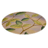 Planche À Découper Feuille vert et jaune sur l'arrière - plan de (Coin)