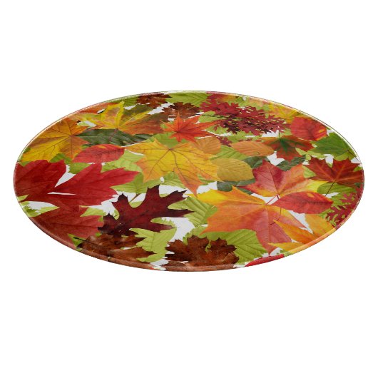 Planche À Découper Feuilles automnales d'automne (Coin)