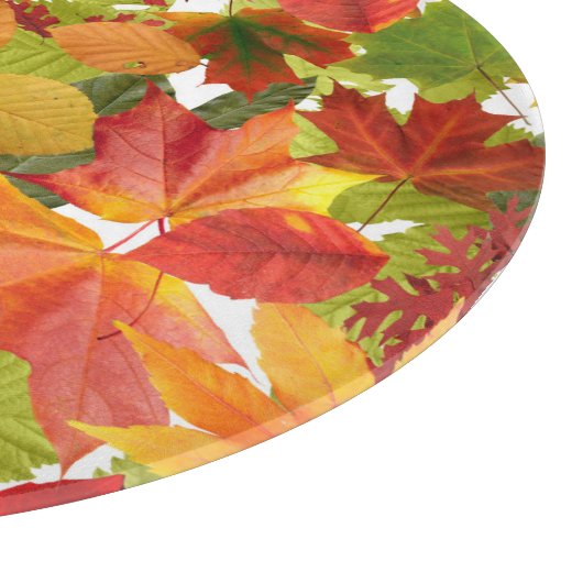 Planche À Découper Feuilles automnales d'automne (Coin)