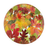 Planche À Découper Feuilles automnales d'automne (Devant)