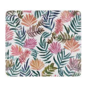 Planche À Découper Feuilles botaniques aquarelle Floral coloré