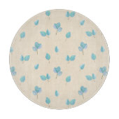 Planche À Découper Feuilles branchés d'Eucalyptus sur crème au beurre (Devant)