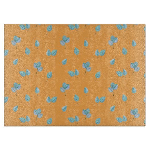 Planche À Découper Feuilles branchés d'Eucalyptus sur Marigold Charcu (Devant)