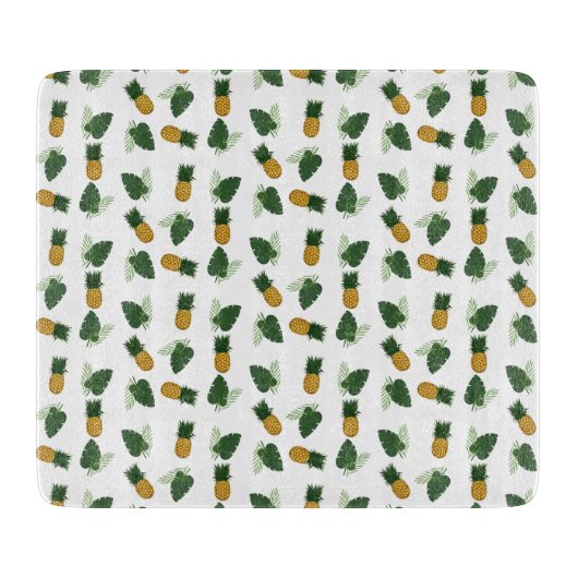 Planche À Découper Feuilles D'Ananas Et De Palmiers (Devant)