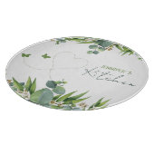 Planche À Découper Feuilles d'aquarelle personnalisés, cuisine (Coin)