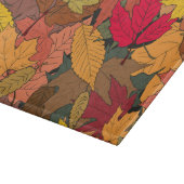 Planche À Découper Feuilles d'automne colorées (Coin)