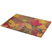 Planche À Découper Feuilles d'automne colorées (Coin)