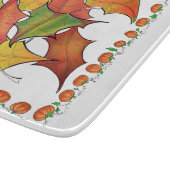 Planche À Découper Feuilles d'automne colorées Verre Citrouille d'aut (Coin)