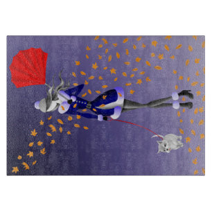 Planche À Découper Feuilles d'automne de Dog Walker