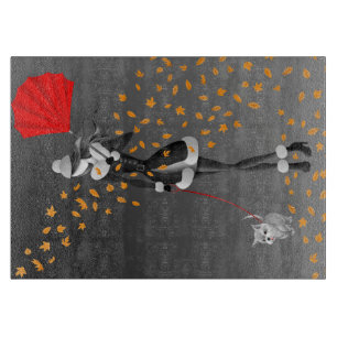 Planche À Découper Feuilles d'automne de Dog Walker