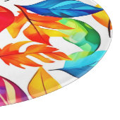 Planche À Découper Feuilles d'automne Motif Abstrait (Coin)