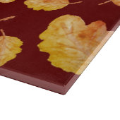 Planche À Découper Feuilles d'automne Orange (Coin)