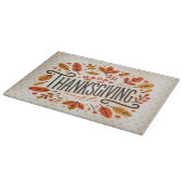 Planche À Découper Feuilles de automne orange bon thanksgiving (Coin)