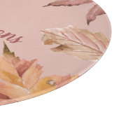 Planche À Découper Feuilles de chute d'aquarelle personnalisées (Coin)