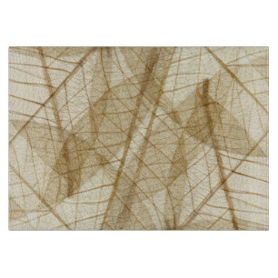 Planche À Découper Feuilles de dentelle de crème pâle rustique