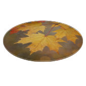 Planche À Découper Feuilles de érable d'automne doré (Coin)
