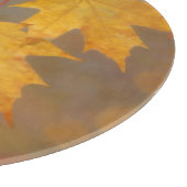 Planche À Découper Feuilles de érable d'automne doré (Coin)