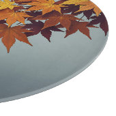 Planche À Découper Feuilles de érable jaune orange vibrant Feuillage (Coin)