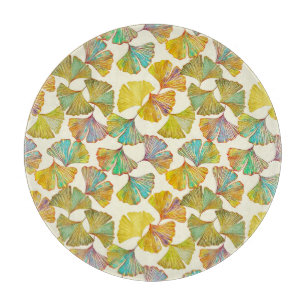Planche À Découper Feuilles de Gingko : Art Abstrait floral
