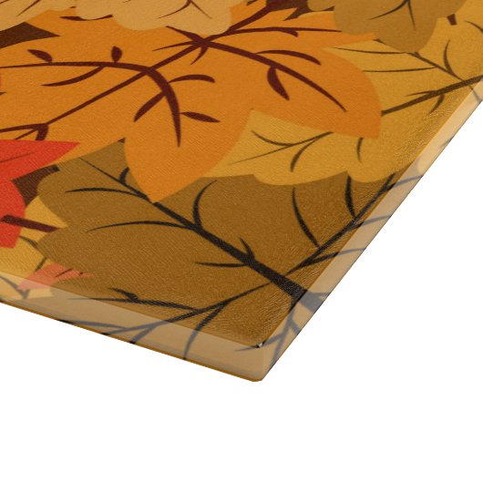 Planche À Découper Feuilles de l'érable automne (Coin)