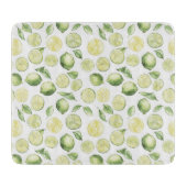 Planche À Découper Feuilles de limes vertes Fruit (Devant)