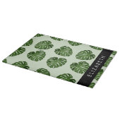 Planche À Découper Feuilles de palme, Motif tropical, Votre nom (Coin)