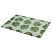 Planche À Découper Feuilles de palmiers, Feuilles verts, Motif tropic (Coin)
