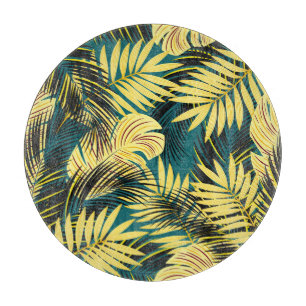 Planche À Découper Feuilles de palmiers : Vintage foncé