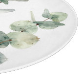 Planche À Découper Feuilles d'eucalyptus botanique à l'aquarelle (Coin)