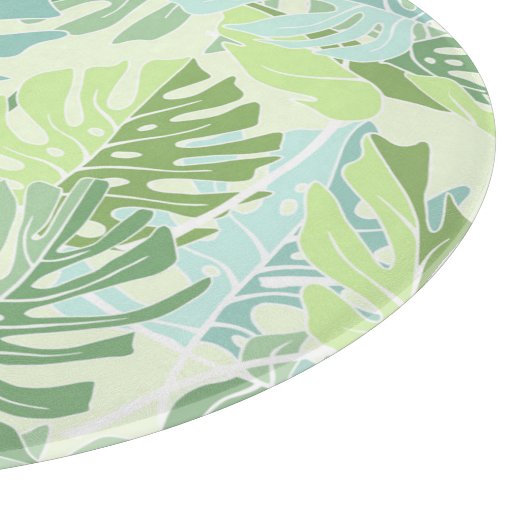 Planche À Découper Feuilles du Pastel Tropical Palm (Coin)