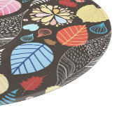 Planche À Découper Feuilles et oiseaux d'automne. (Coin)