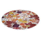 Planche À Découper Feuilles et Roses de l'automne (Coin)