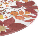 Planche À Découper Feuilles et Roses de l'automne (Coin)