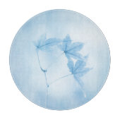 Planche À Découper Feuilles japonais d'érable en bleu (Devant)