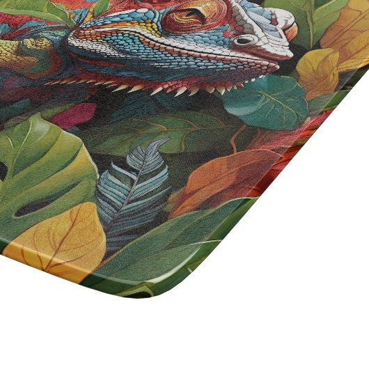 Planche À Découper Feuilles Lizard et couleur (Coin)