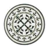 Planche À Découper Feuilles médiévaux Green White Wreath (Devant)