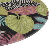 Planche À Découper Feuilles sombres tropicaux : Motif textile (Coin)