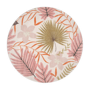 Planche À Découper Feuilles tirés à la main : Motif de la jungle exot